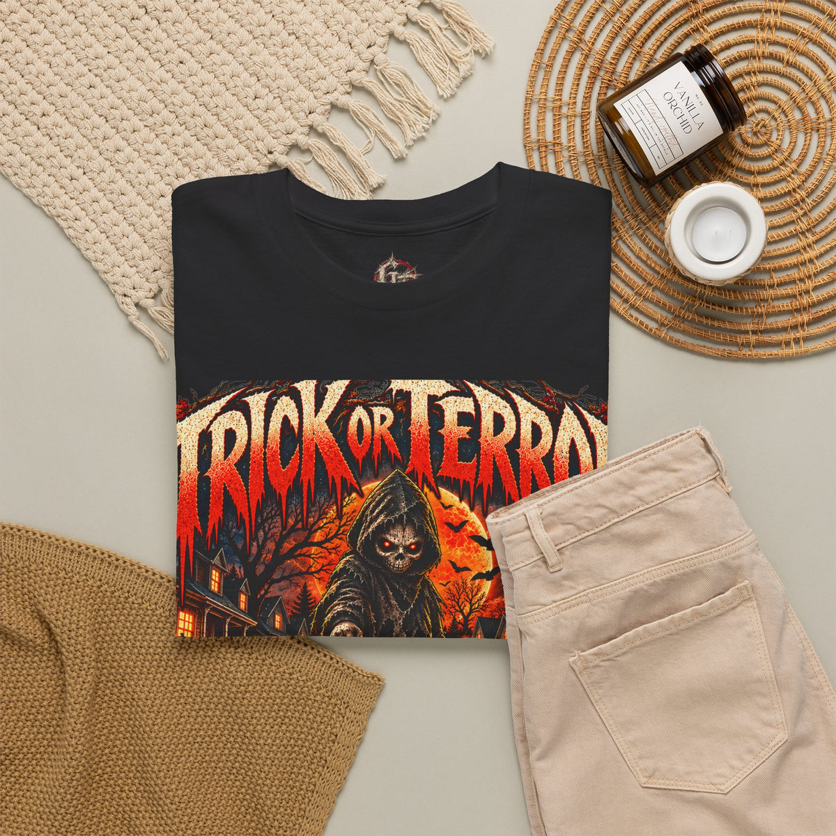 Trick or Terror Halloween Shirt | Some Traditions Never Die | Horror Graphic Tee | Grind & Thread Co.