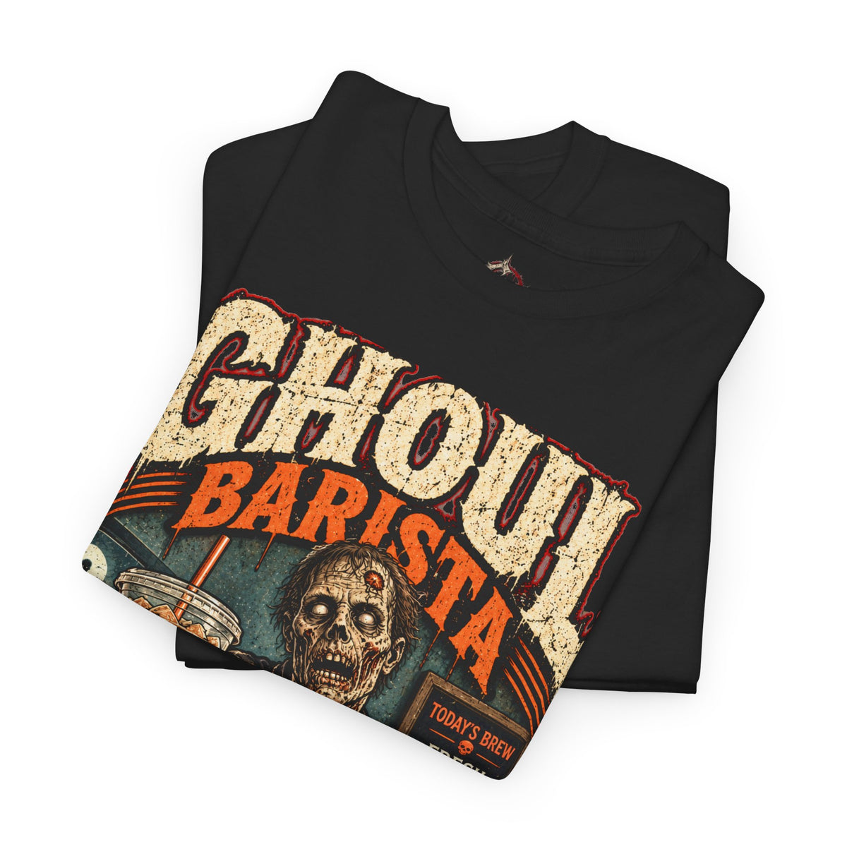 Ghoul Barista Shirt | Zombie Coffee Shirt | Horror Coffee T-Shirt | Retro Halloween Shirt | Spooky Coffee Lover Gift