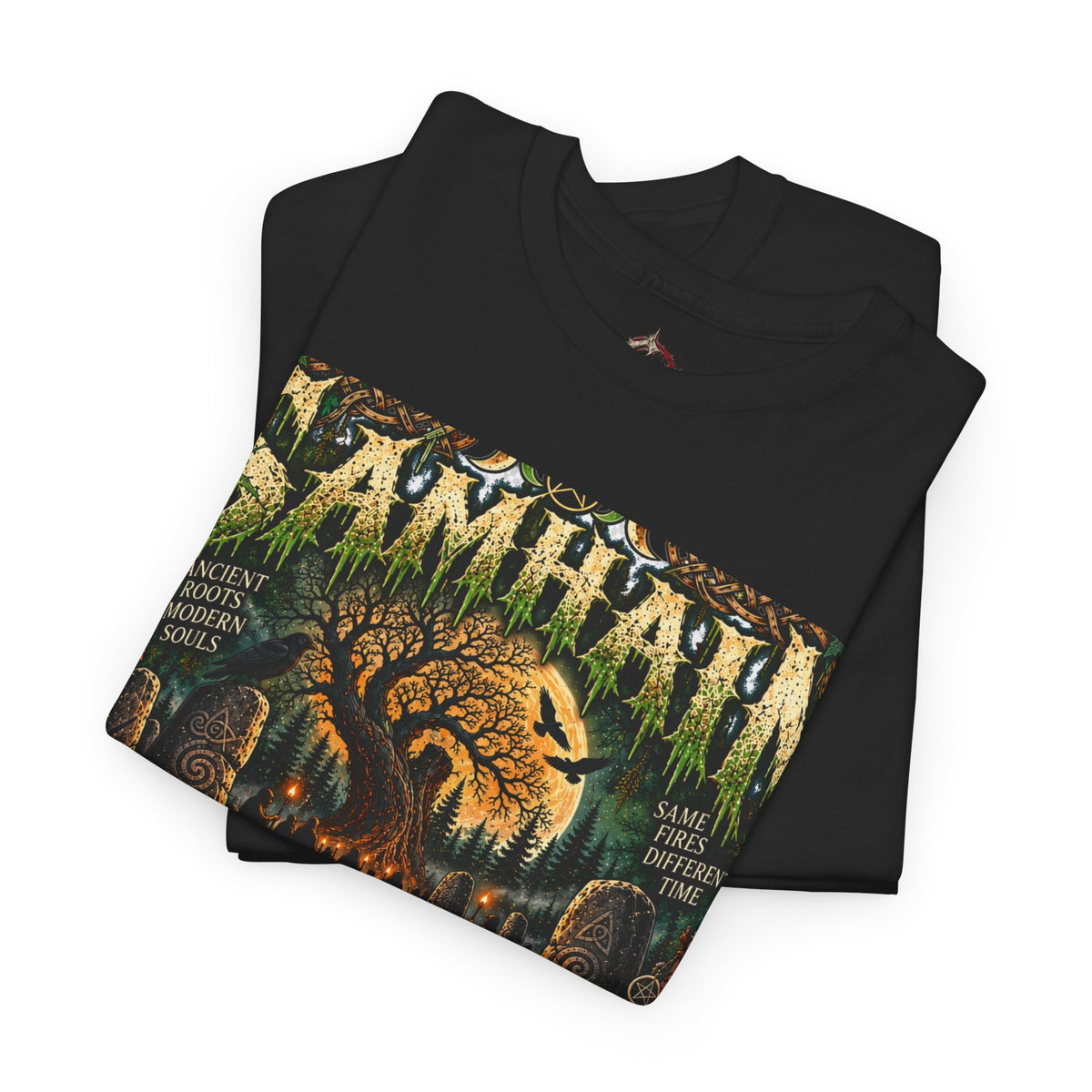 Samhain Shirt | The Veil Grows Thin T-Shirt | Pagan Halloween Tee | Celtic Witchy Shirt | Gothic Occult Apparel | Grind & Thread Co.
