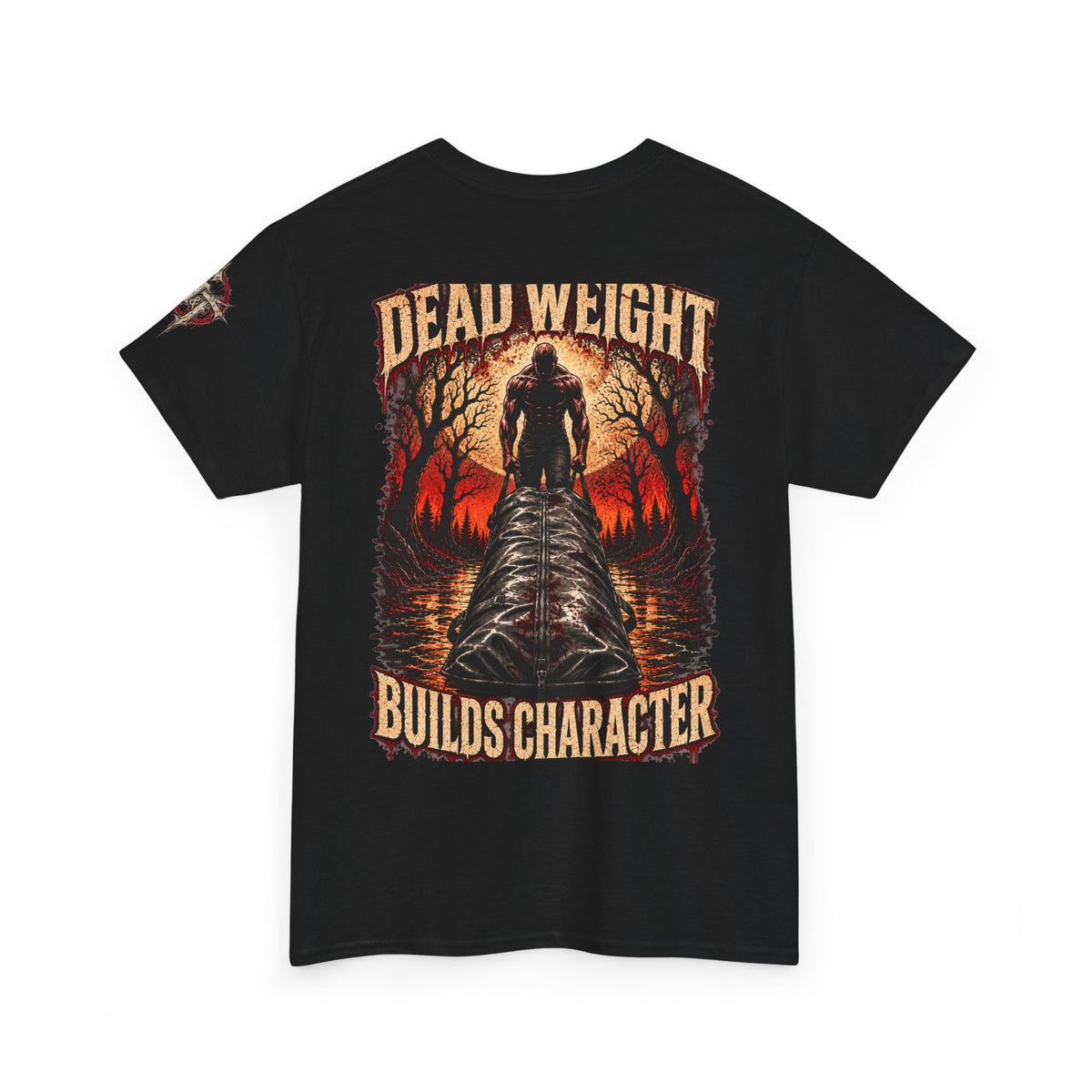Dead Weight Builds Character Shirt, Weightlifting T-Shirt, Horror Gym Shirt, Bodybuilding Tee, Dark Fitness Shirt, G&T Graphic Tee