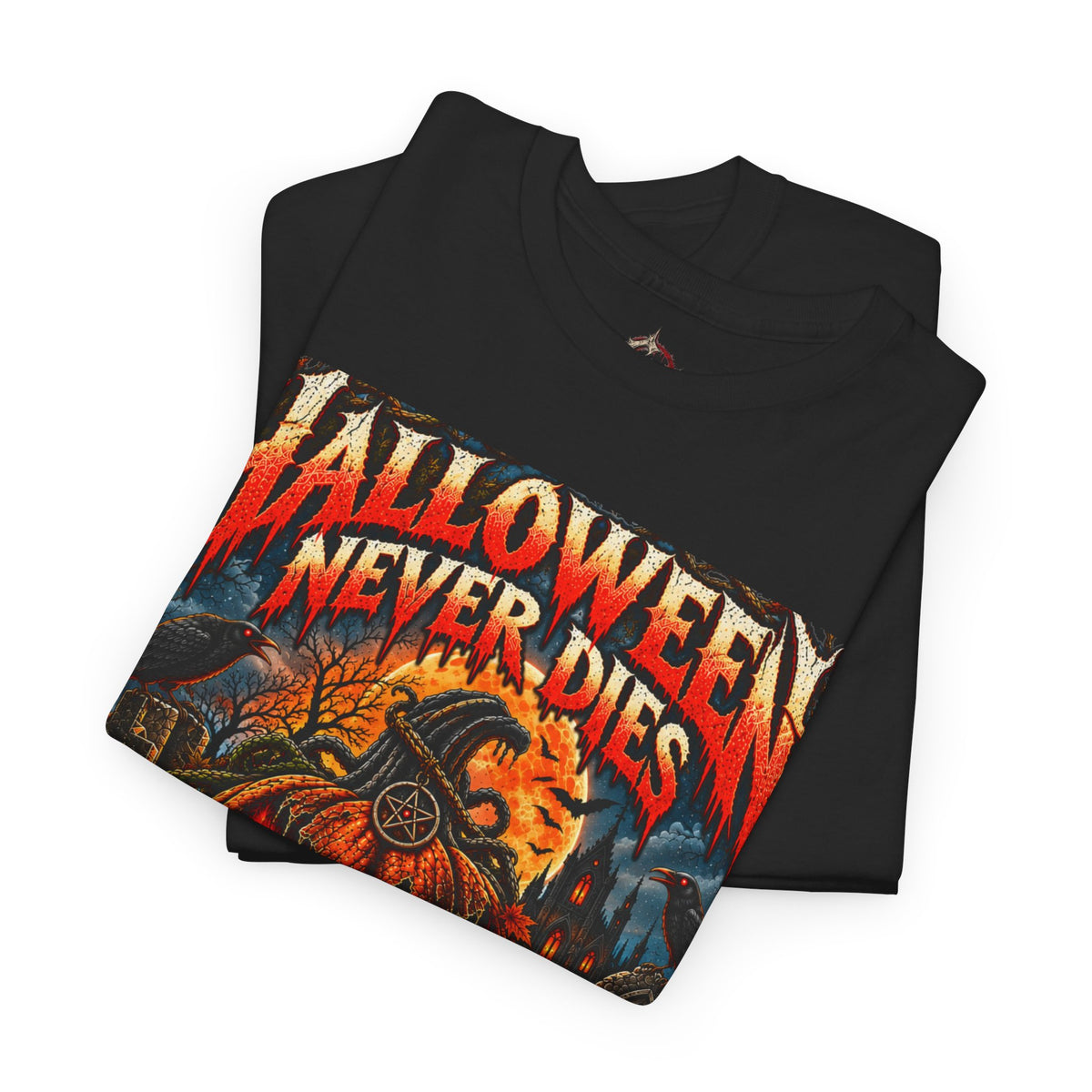 Halloween Never Dies Shirt | Gothic Halloween T-Shirt | Jack O Lantern Horror Tee | Alternative Horror Shirt | Grind & Thread Co.