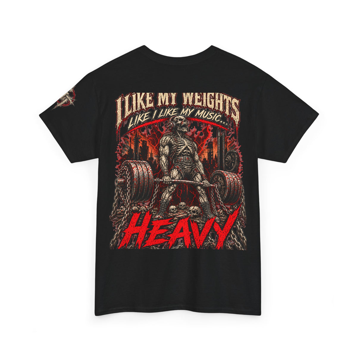 Heavy Metal Gym Shirt, I Like My Weights Heavy, Weightlifting T-Shirt, Metalhead Gym Tee, Bodybuilding Workout Shirt